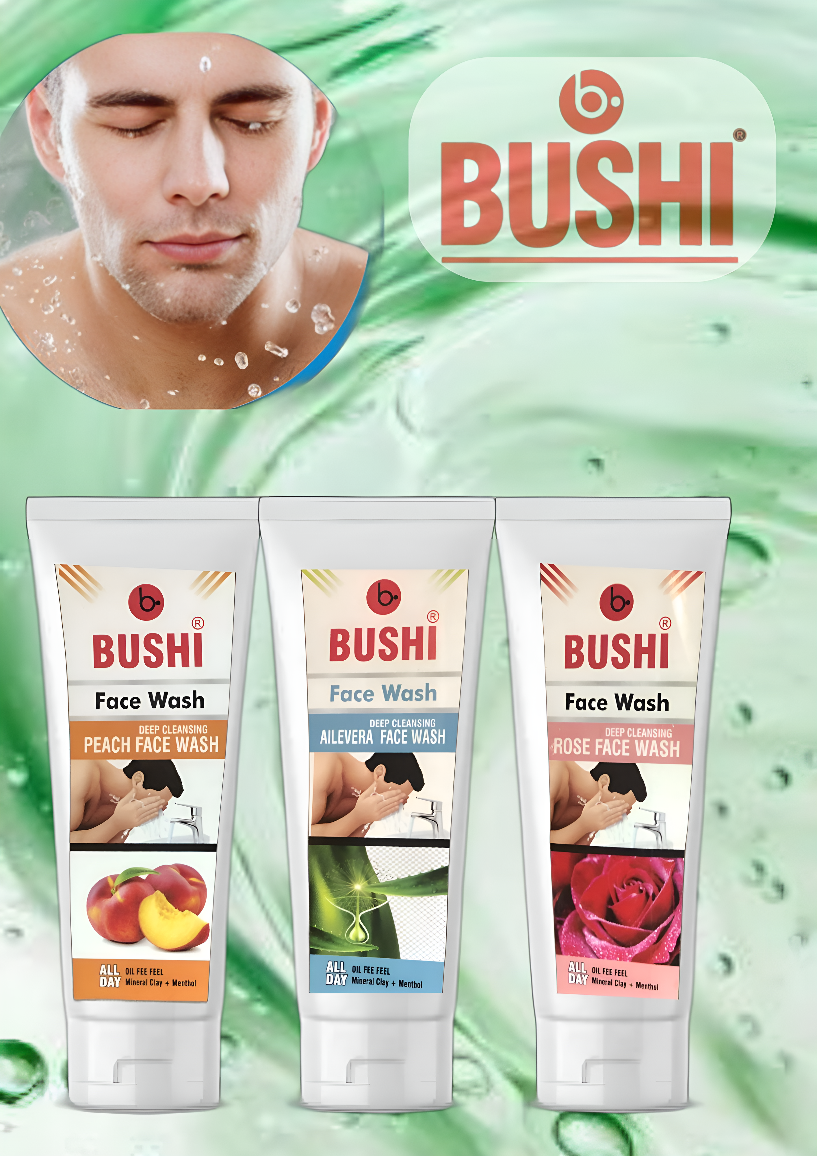 b.BUSHI Facewash for mens and womens