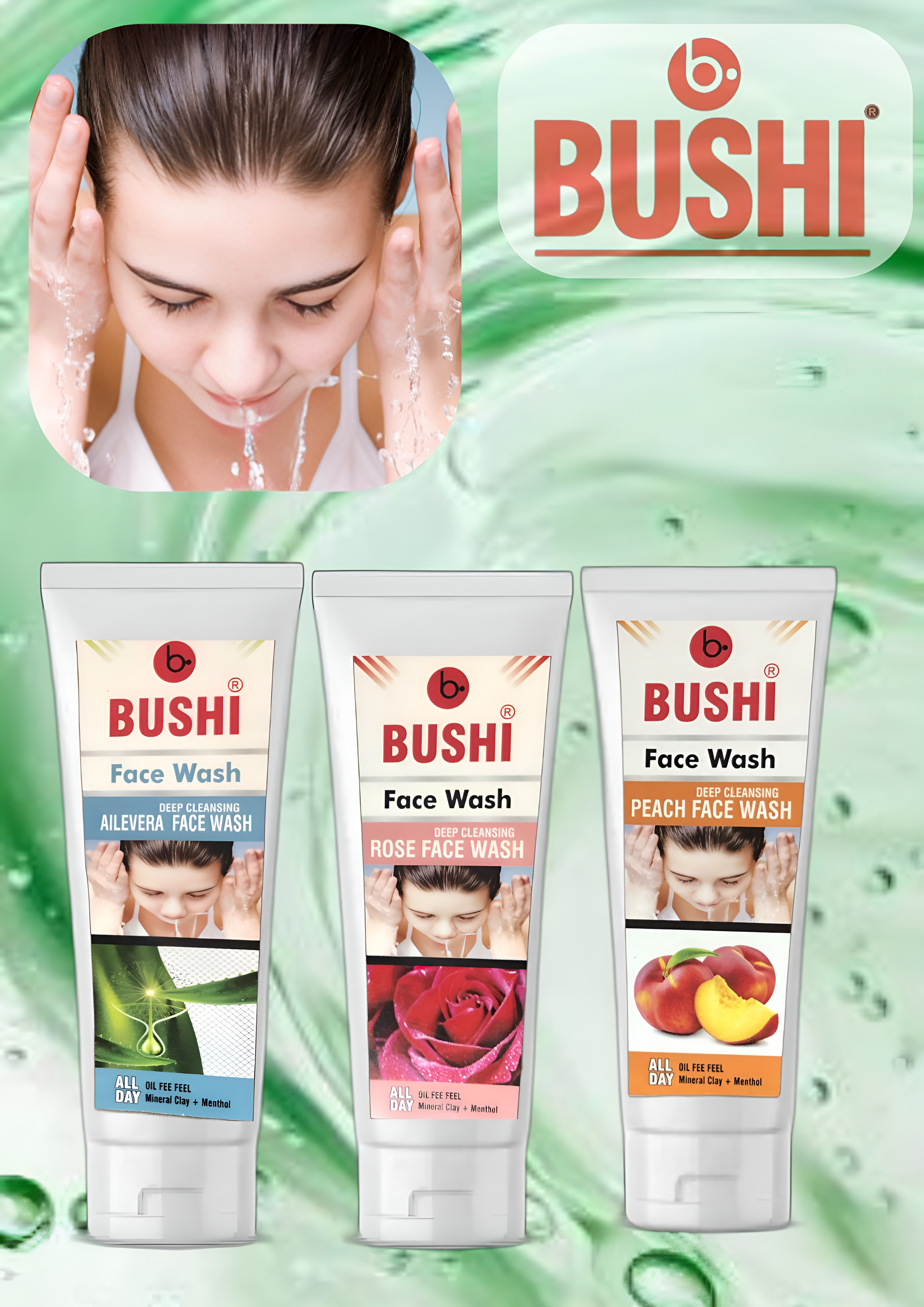 b.BUSHI Facewash for mens and womens