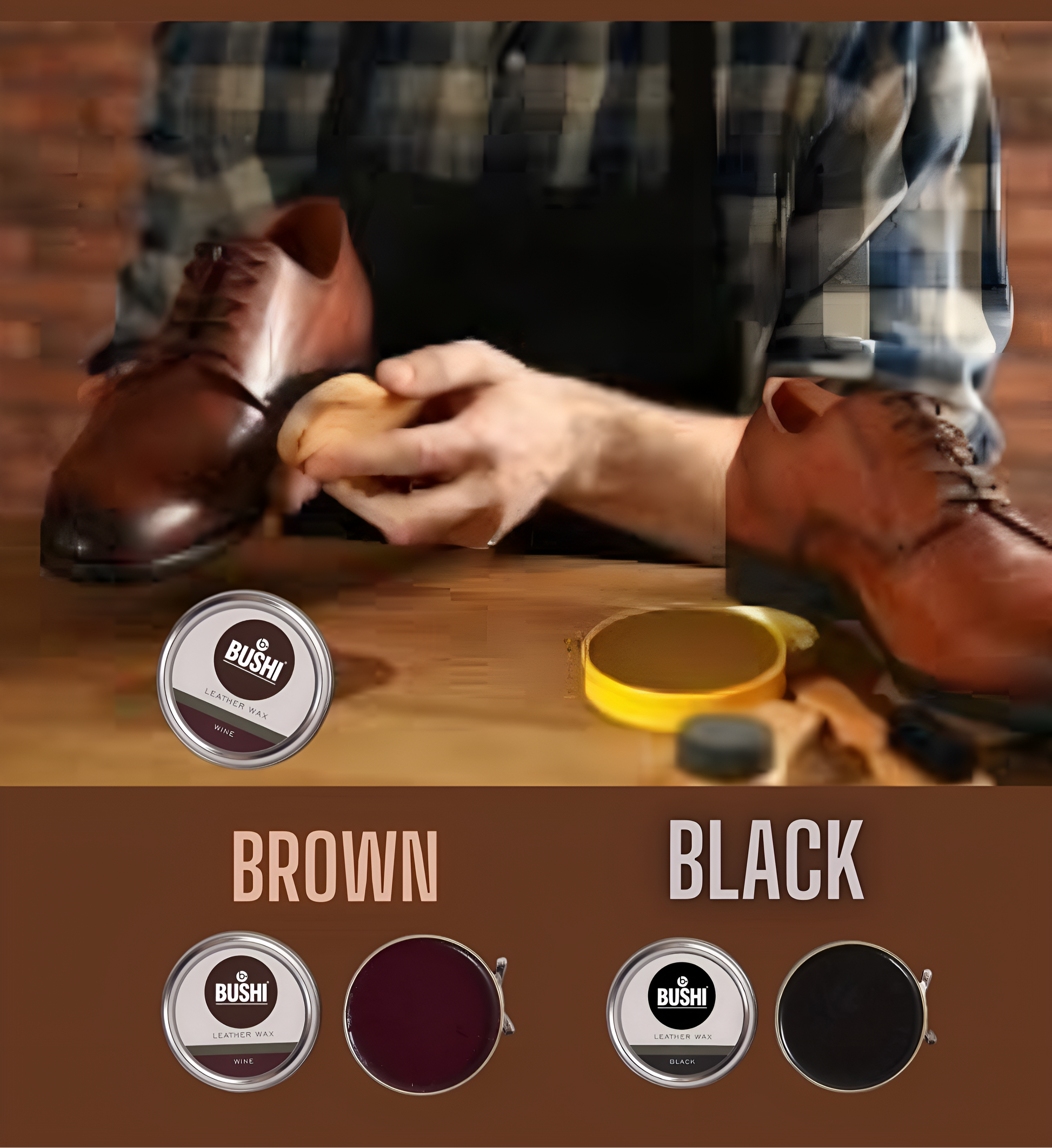 b.BUSHI shoes polish 45 ml.