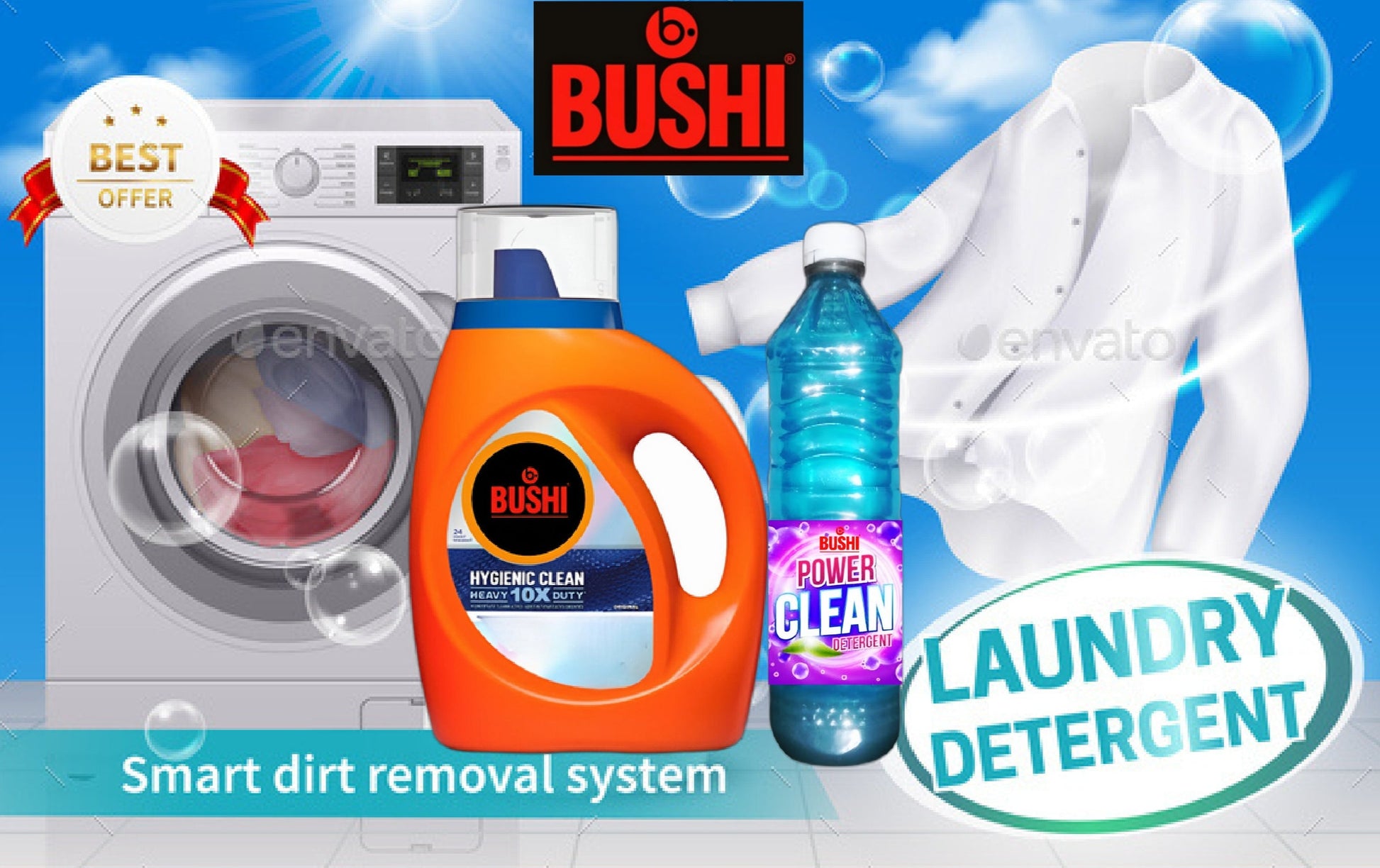 b.BUSHI Laundry detergent